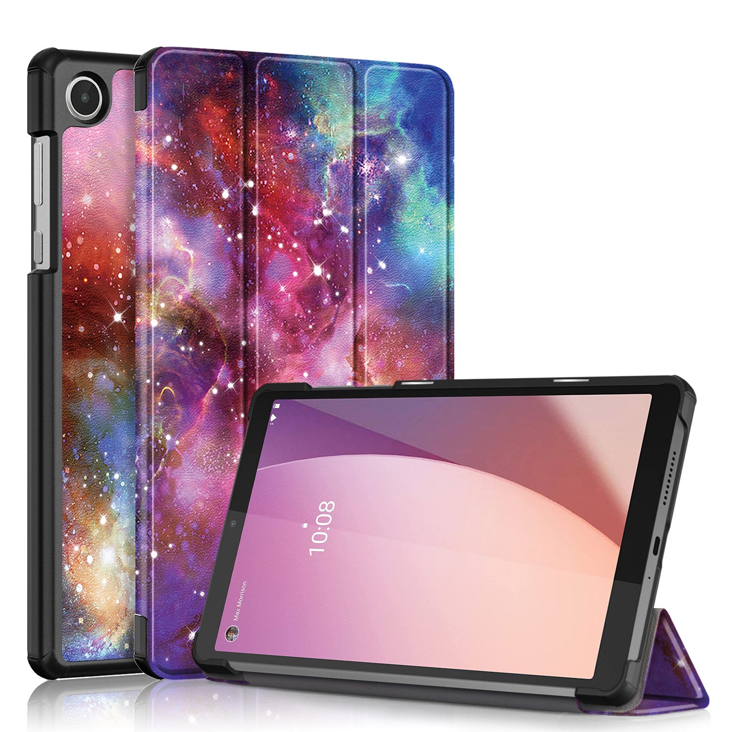 Pattern Printing Tablet Case for Lenovo Tab M8 Gen 4 TB-300FU Tri-fold Stand Tablet PU Leather Cover Pattern Printing Tablet Case for Lenovo Tab M8 Gen 4 TB-300FU Tri-fold Stand Tablet PU Leather Cover
